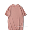 T-shirt maschile unisex semplice 100% di cotone oversize t-shirt